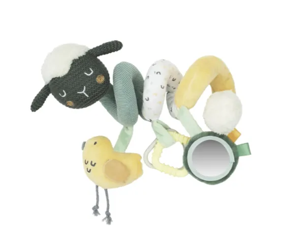 Jucărie cu pandantiv Kikkaboo Horizontal spiral Sleepy Sheep