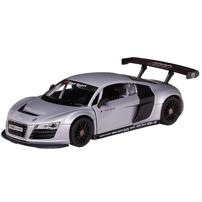 RS Mașină RASTAR Die cast 1:24 AUDI R8, argintie, cod 60582 RS Mașină RASTAR Die cast 1:24 AUDI R8, argintie, cod 60582