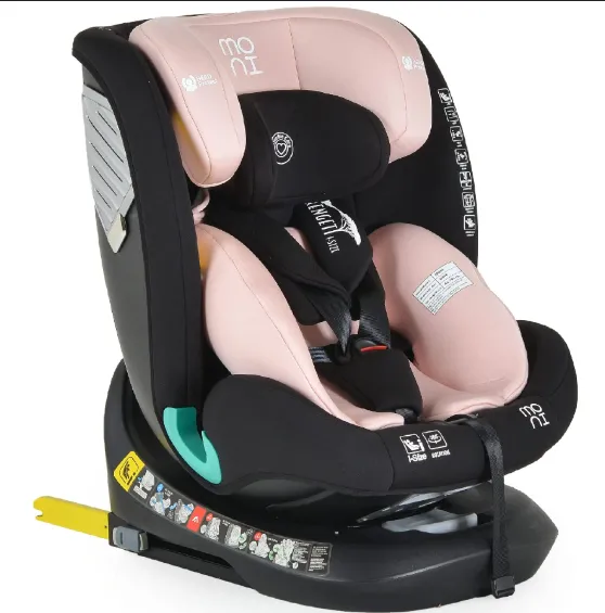 Scaun auto 40-150 cm (i-Size) Isofix Moni Serengeti Gently Pink, rotativ 360 Scaun auto 40-150 cm (i-Size) Isofix Moni Serengeti Gently Pink, rotativ 360