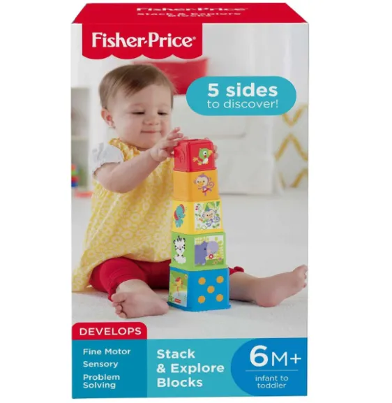 Fisher-Price Piramida „Cuburi cu animale” Fisher-Price Piramida „Cuburi cu animale”