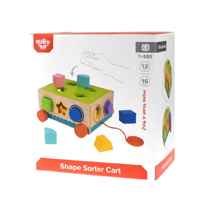 TK Jucărie din lemn Sorter pe rotile, cod 58741