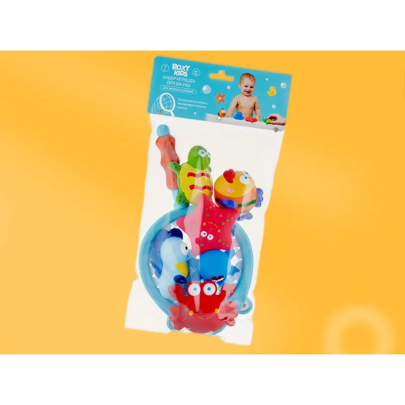 Set de jucarii de baie Roxy Kids „Animale marine” (7 buc.) (RRT-812) Set de jucarii de baie Roxy Kids „Animale marine” (7 buc.) (RRT-812)