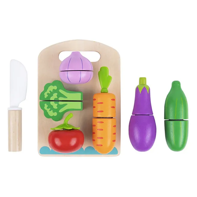 Set din lemn „Legume”, cod 57276 Set din lemn „Legume”, cod 57276