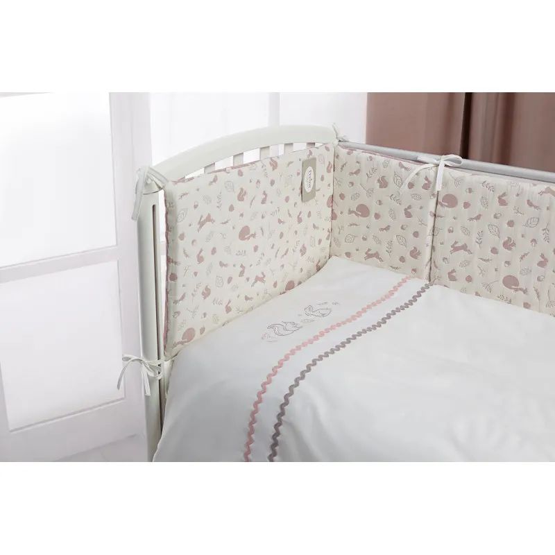 Lenjerie de pat pentru copii Perina Toys (TC6-03.5) Pădure Roz Lenjerie de pat pentru copii Perina Toys (TC6-03.5) Pădure Roz