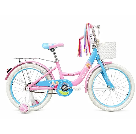 Bicicletă pentru copii Princess 16″, cu roți ajutătoare (085375)