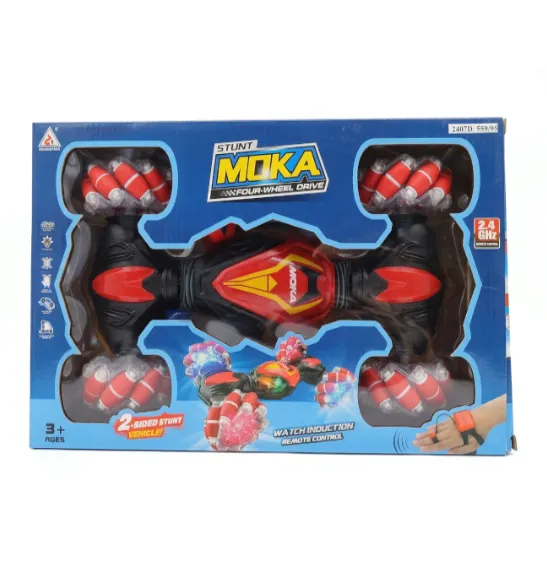 Mașină STUNT Rock Crawler cu telecomanda, roșie, cod 2407D
