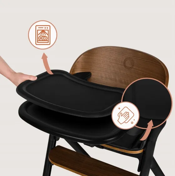 Scaun de masă 3 în 1 Lionelo Celia Black Wood Scaun de masă 3 în 1 Lionelo Celia Black Wood