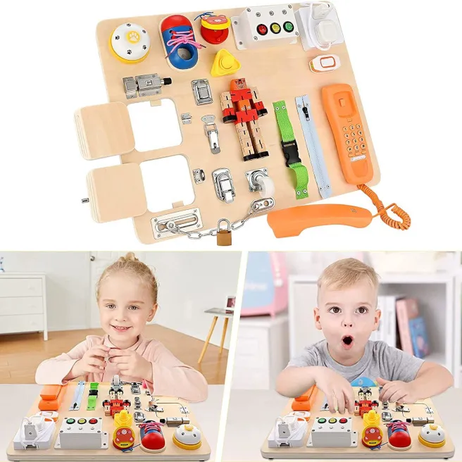 Busyboard educativ cu telefon, cod 1372D Busyboard educativ cu telefon, cod 1372D