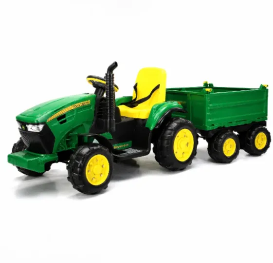 Tractor electric pentru copii cu remorcă (21848)