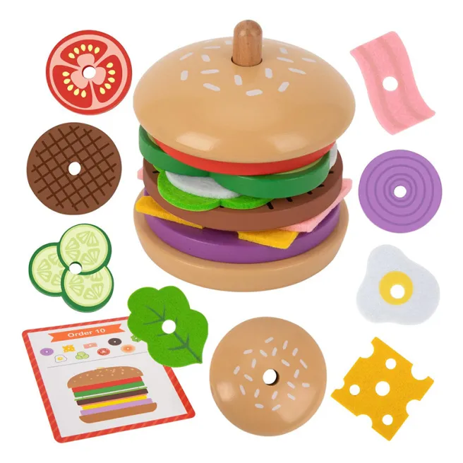 Set din lemn Burger, cod 57362 Set din lemn Burger, cod 57362