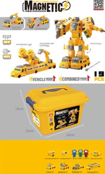 Robot-constructor magnetic 