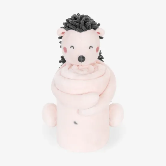 Păturică cu jucărie Kikkaboo Hedge-hugs Pink, 70x100 cm Păturică cu jucărie Kikkaboo Hedge-hugs Pink, 70x100 cm