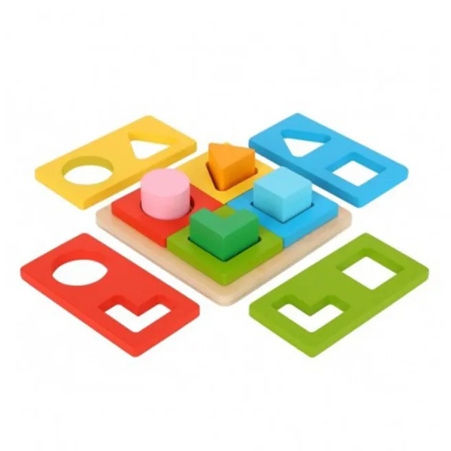 Sorter din lemn cu forme geometrice, cod 57242 Sorter din lemn cu forme geometrice, cod 57242