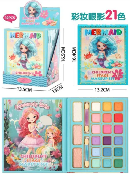 Paleta farduri de pleoape pentru copii, 21 de nuante, IG3273