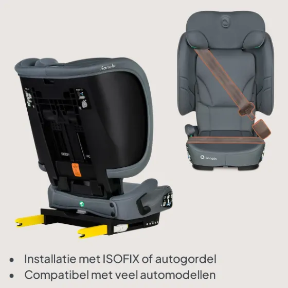 Scaun auto 100-150 cm (i-Size) Isofix Lionelo Orin Grey Graphite Scaun auto 100-150 cm (i-Size) Isofix Lionelo Orin Grey Graphite