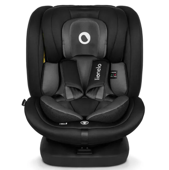 Scaun auto 40-150 cm (i-Size) Isofix Lionelo Bastiaan Black Grey, rotativ 360 Scaun auto 40-150 cm (i-Size) Isofix Lionelo Bastiaan Black Grey, rotativ 360