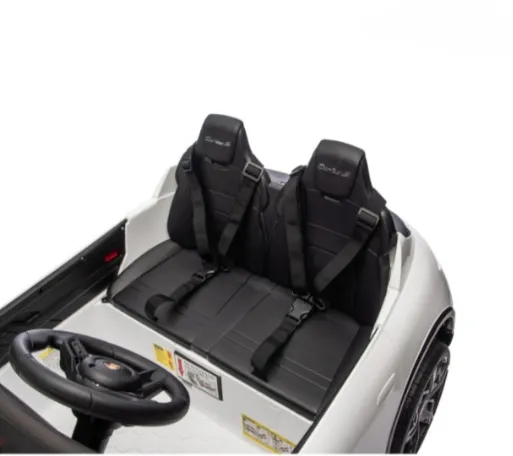 Mașină electrică GB Porsche Taycan Turbo S 24V5AH x 1.45W x 2, alb, cod 1582D Mașină electrică GB Porsche Taycan Turbo S 24V5AH x 1.45W x 2, alb, cod 1582D