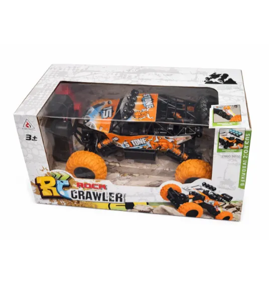 Mașină Rock Crawler 1:12 cu telecomanda, metal, portocalie, cod 2380D Mașină Rock Crawler 1:12 cu telecomanda, metal, portocalie, cod 2380D