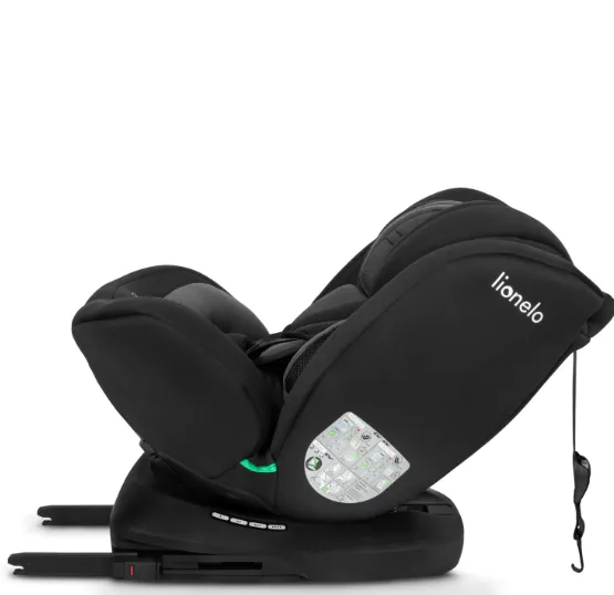 Scaun auto 40-150 cm (i-Size) Isofix Lionelo Bastiaan Black Grey, rotativ 360 Scaun auto 40-150 cm (i-Size) Isofix Lionelo Bastiaan Black Grey, rotativ 360