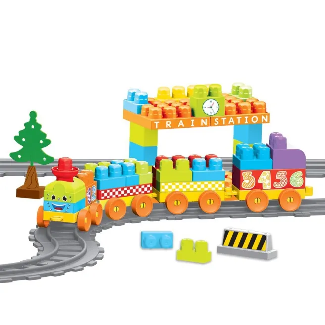 DL Set de constructii cu trenulet, 85 piese DL Set de constructii cu trenulet, 85 piese
