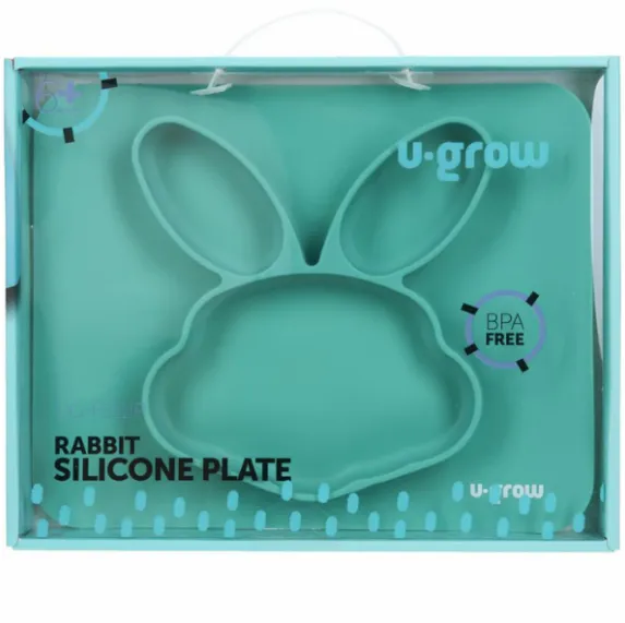 Farfurie compartimentata din silicon „Iepuras” Farfurie compartimentata din silicon „Iepuras”