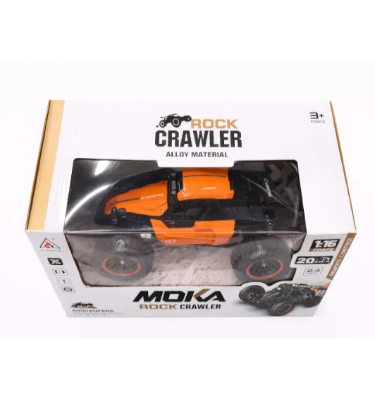 Mașină Rock Crawler 1:16 cu telecomanda, cu abur, portocalie, cod 2424D Mașină Rock Crawler 1:16 cu telecomanda, cu abur, portocalie, cod 2424D