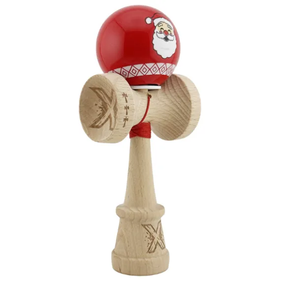 „Kendama Flippy X Original: Moș Crăciun”, Profesionala, Rulment Metalic, Ața 55 cm, Cupe Mari, 7.5 x 6 x 18 cm „Kendama Flippy X Original: Moș Crăciun”, Profesionala, Rulment Metalic, Ața 55 cm, Cupe Mari, 7.5 x 6 x 18 cm