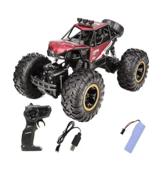 Mașină Rock Crawler 1:16 cu telecomanda, metalică, roșie, cod 2427D Mașină Rock Crawler 1:16 cu telecomanda, metalică, roșie, cod 2427D