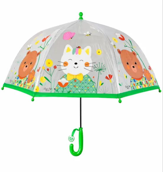 Umbrelă pentru copii cu pisicuțe și ursuleți, cod 2521D