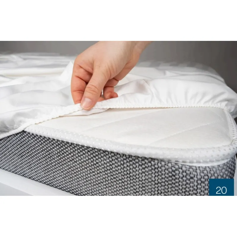 Cearsaf cu elastic TERRY 120×60 cm Eucalyptus (MDT-001) alb Cearsaf cu elastic TERRY 120×60 cm Eucalyptus (MDT-001) alb