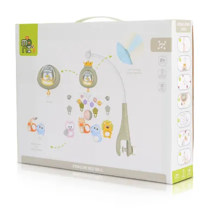 Carusel pentru pătuț Moni Penguin Grey Carusel pentru pătuț Moni Penguin Grey