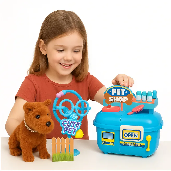 Set de joc „clinică veterinară”,cu căluț,cod 942033 Set de joc „clinică veterinară”,cu căluț,cod 942033