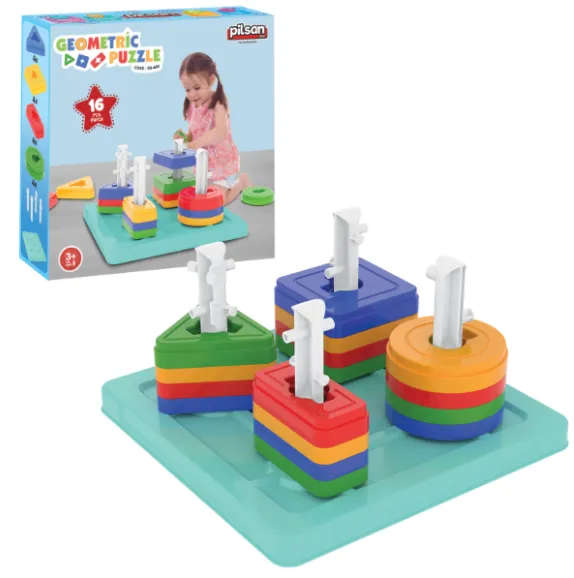 Joc educativ geometric, 16 elem. Joc educativ geometric, 16 elem.