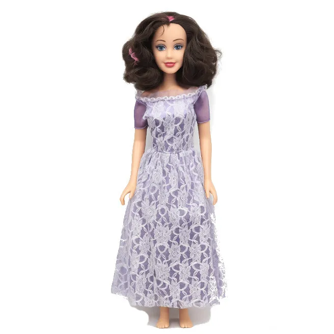 Papusa in rochie, violet. 71 cm, cod 922056 Papusa in rochie, violet. 71 cm, cod 922056