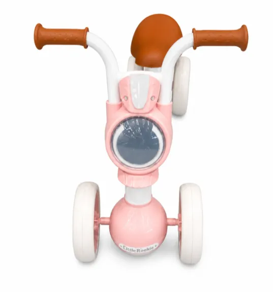 Mașinuță ride-on cu 4 roți și far, lumini și sunet, roz, cod 10194b