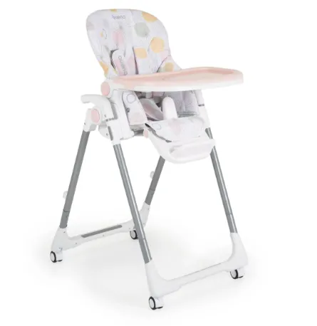 Scaun pentru hranire pliabil Moni Bueno Pink Scaun pentru hranire pliabil Moni Bueno Pink