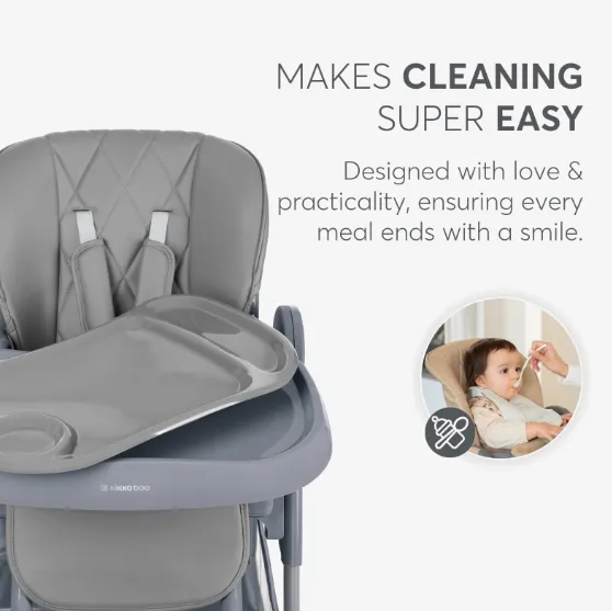 Scaun de masă Kikkaboo Comfy+ Grey Scaun de masă Kikkaboo Comfy+ Grey