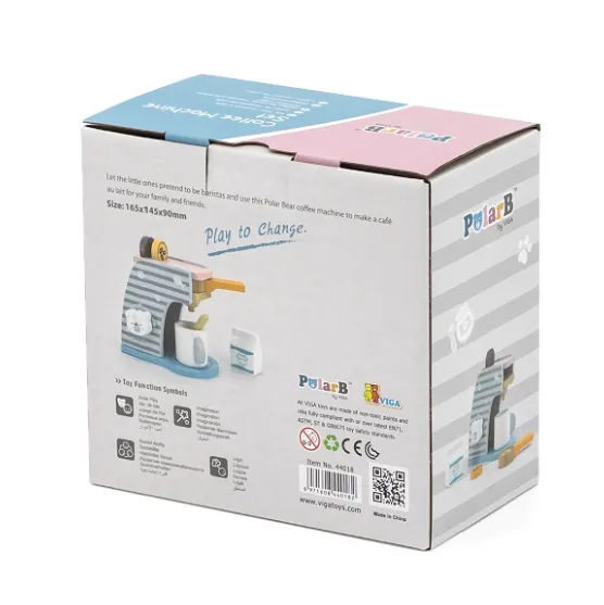 Set de joaca din lemn “Aparat de cafea”, 6 piese Set de joaca din lemn “Aparat de cafea”, 6 piese