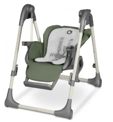Scaun de masa cu funcție de balansare Lionelo Laurice Olive Green Scaun de masa cu funcție de balansare Lionelo Laurice Olive Green