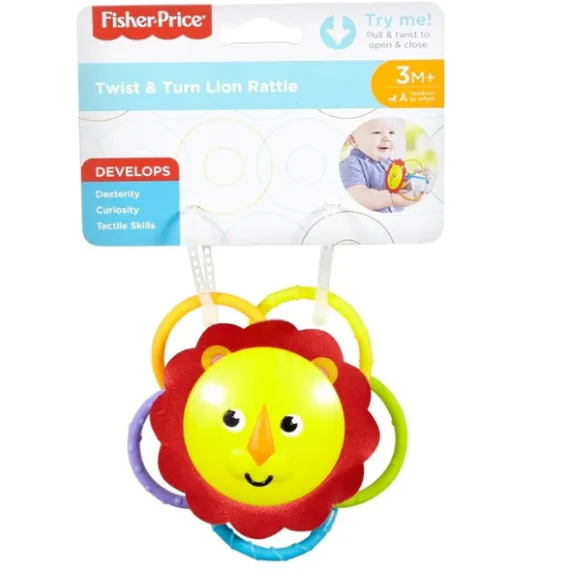 Fisher Price Zornăitoare cu dentitie „Animăluț”, în asortiment Fisher Price Zornăitoare cu dentitie „Animăluț”, în asortiment