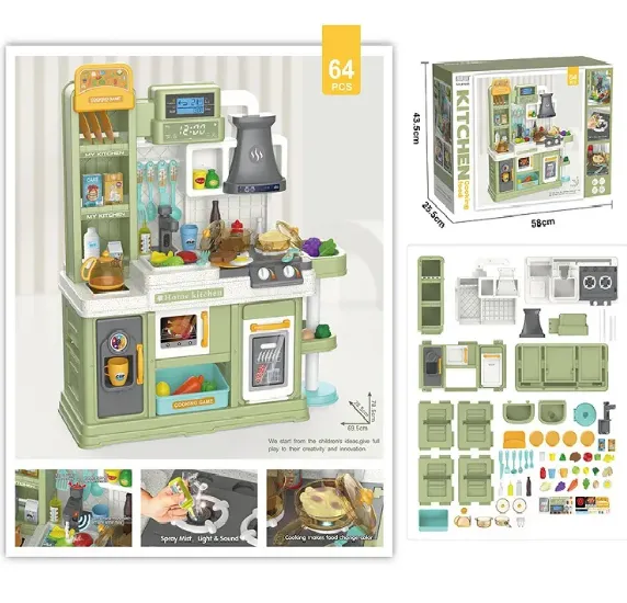 SET BUCATARIE (64PCS) (INSTRUCTIUNE IN ROMANA) 72251