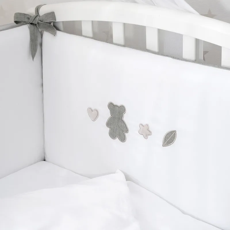 Lenjerie de pat pentru copii Perina Teddy Love (TL6-01.13) Gri-oliva Lenjerie de pat pentru copii Perina Teddy Love (TL6-01.13) Gri-oliva
