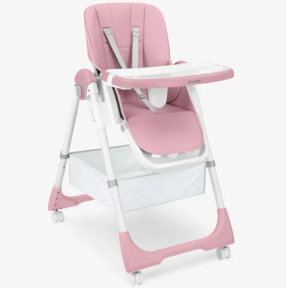 Scaun de masa Kikkaboo Spicy + Pink