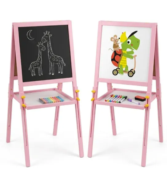 Șevalet pentru copii, roz, cod 2553D