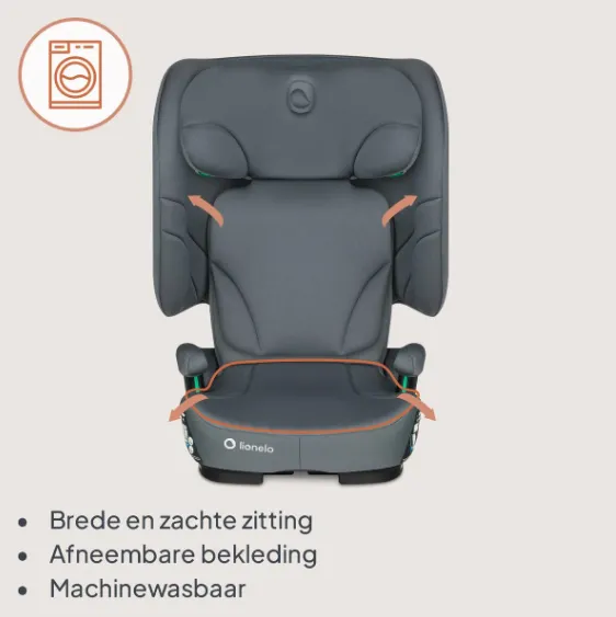 Scaun auto 100-150 cm (i-Size) Isofix Lionelo Orin Grey Graphite Scaun auto 100-150 cm (i-Size) Isofix Lionelo Orin Grey Graphite