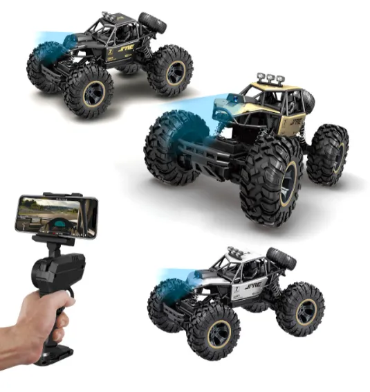 Mașină Rock Crawler 1:16, cu telecomanda, cu cameră, gri, cod 2390D Mașină Rock Crawler 1:16, cu telecomanda, cu cameră, gri, cod 2390D
