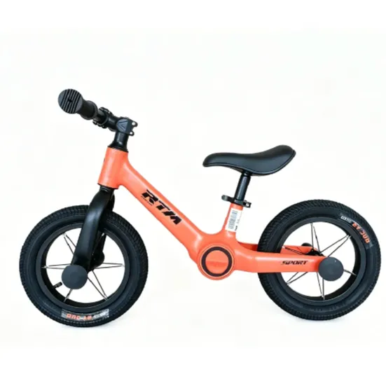 Bicicletă fără pedale pentru copii 12′, cadru din aliaj de magneziu, portocaliu (587067)