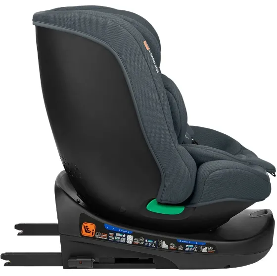 Scaun auto 40-150 cm (i-Size) Isofix KikkaBoo i-Round Dark Grey, rotativ 360 Scaun auto 40-150 cm (i-Size) Isofix KikkaBoo i-Round Dark Grey, rotativ 360
