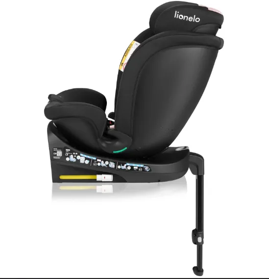 Scaun auto 40-150 cm (i-Size) Isofix Lionelo Navy Black Pink, rotativ 360 Scaun auto 40-150 cm (i-Size) Isofix Lionelo Navy Black Pink, rotativ 360