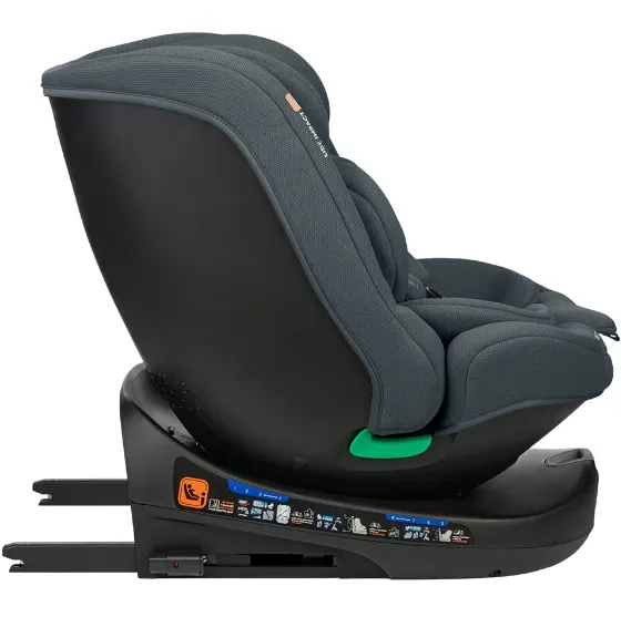 Scaun auto 40-150 cm (i-Size) Isofix KikkaBoo i-Round Dark Grey, rotativ 360 Scaun auto 40-150 cm (i-Size) Isofix KikkaBoo i-Round Dark Grey, rotativ 360